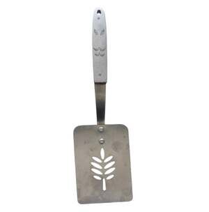 Vintage Ekco Flint Arrowhead Harvest Wheat Slotted Spatula Turner Stainless MCM